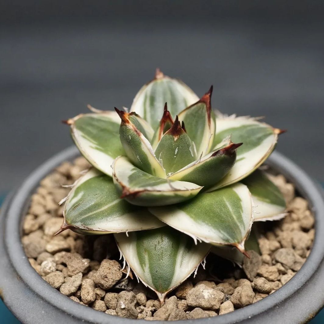 アガベ 王妃笹の雪A型 | Agave filifera compacta A Agave filifera