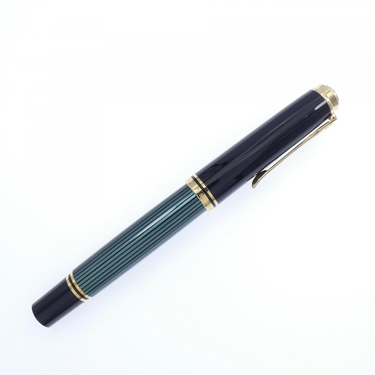 1円 Pelikan ペリカン グリーン M800 F字 万年筆 ペン先750 18C-750F