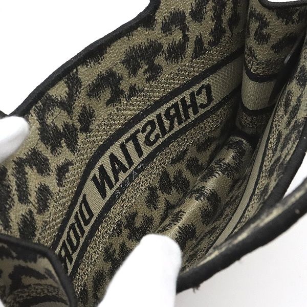 広尾店 ディオール Dior ブックトートミニ ハンドバッグ レオパード 17352 DECORATOM_COM_BR