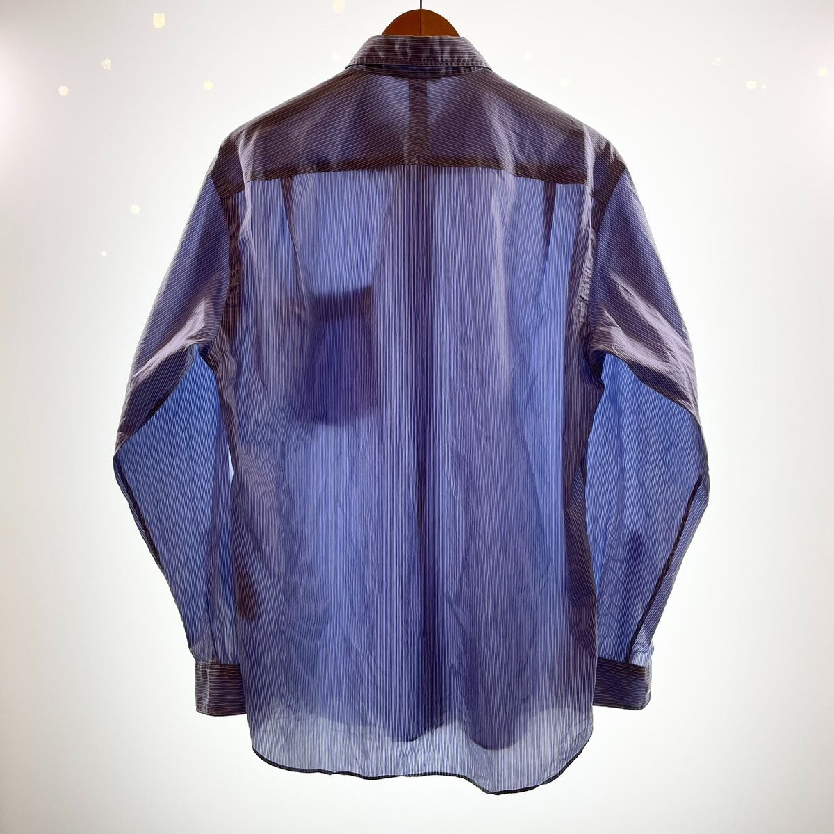 オーラリー AURALEE 19SS FINX SILK STRIPE SHIRTS フィンクス シルク ストライプ シャツ BLUE STRIPE  ブルー ストライプ A9SS01FS - メルカリ