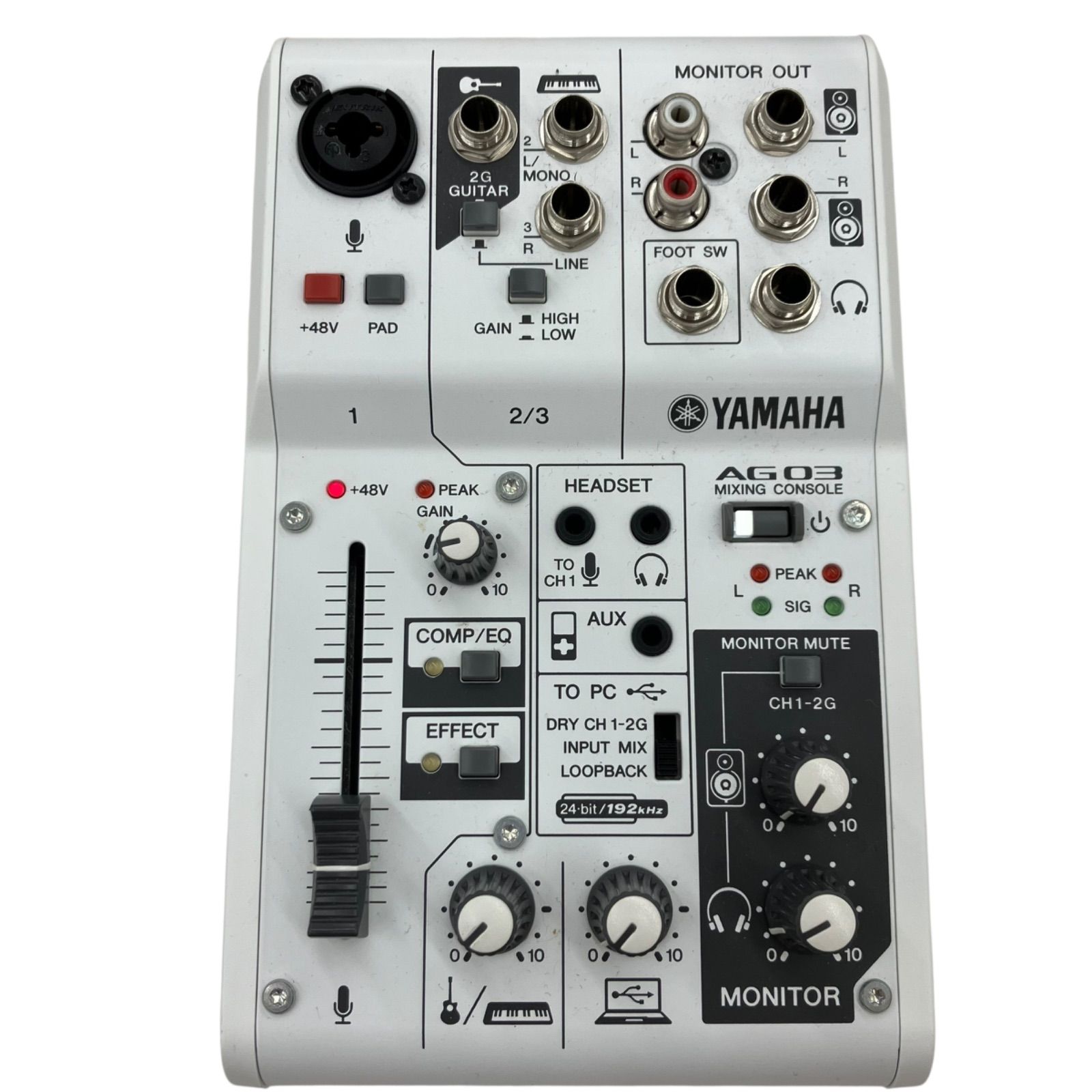 186000 現状品 YAMAHA AG03 ミキサー オーディオインターフェース