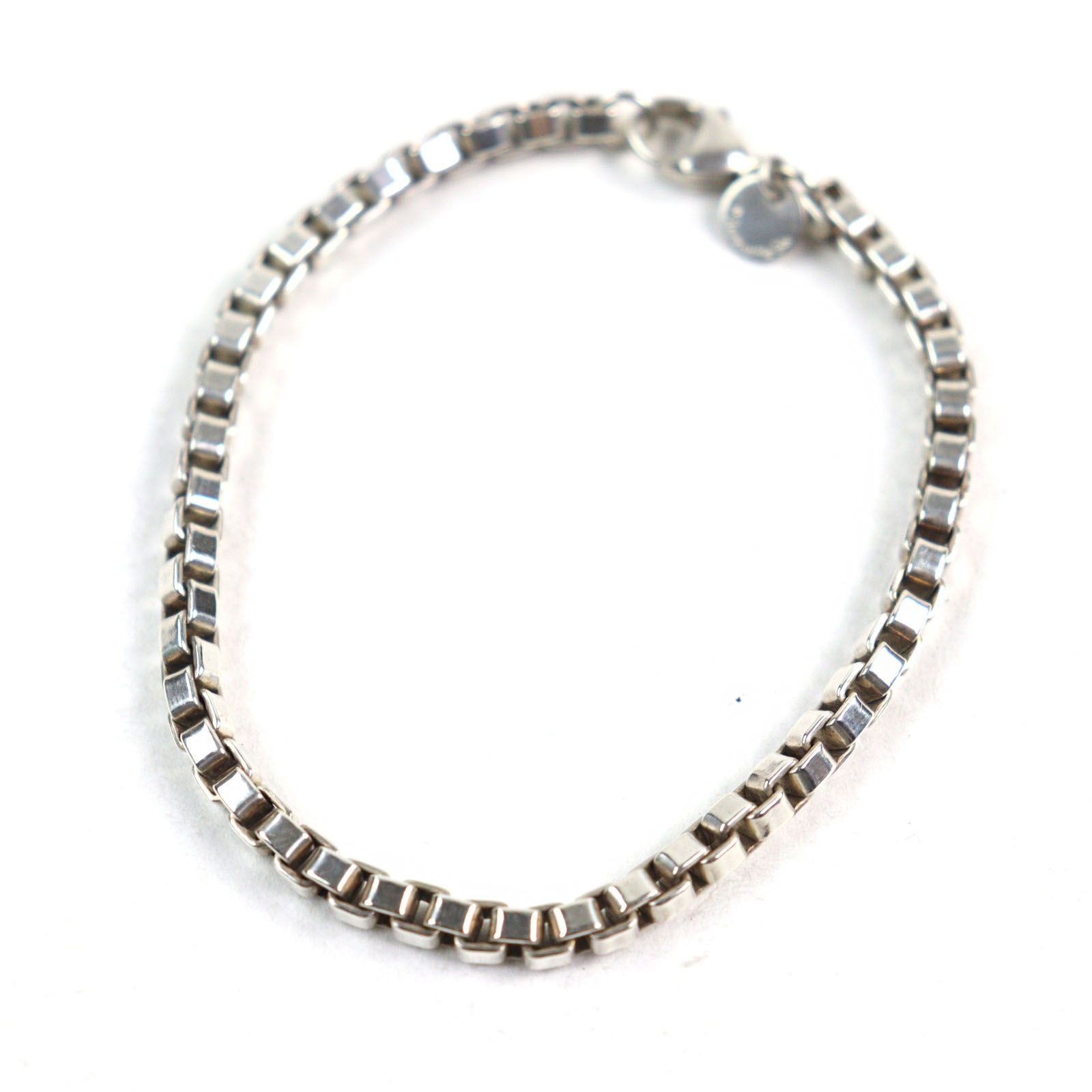 美品○TIFFANY&Co. ティファニー ベネチアン AG925 ロゴ刻印
