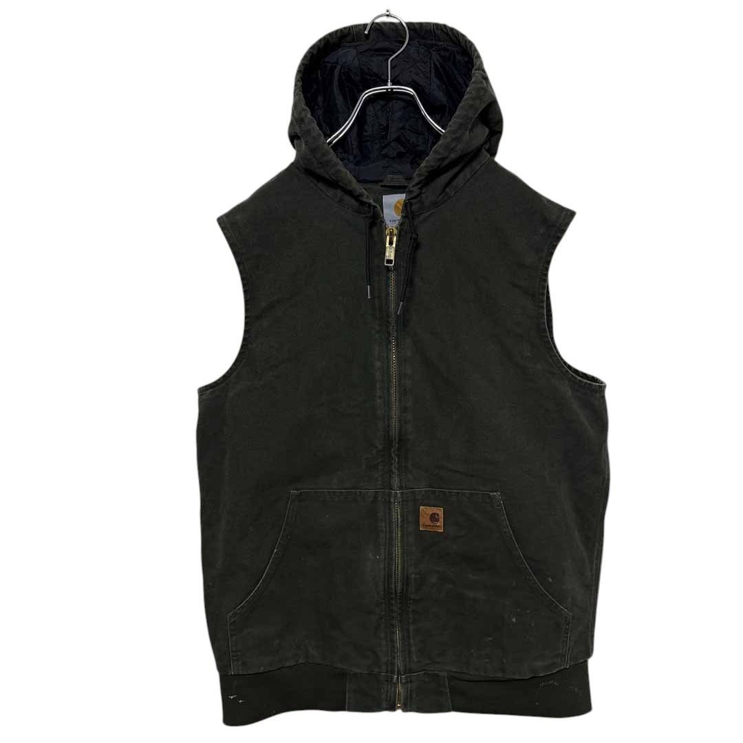Carhartt】 ロゴ刺繍 中綿入り フーディ ダックベスト S-2318 - メルカリ