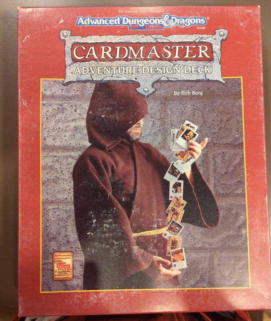 TSR Advanced Dungeons-Dragons 2nd Edition CARDMASTER ADVENTURE DESIGN DECK