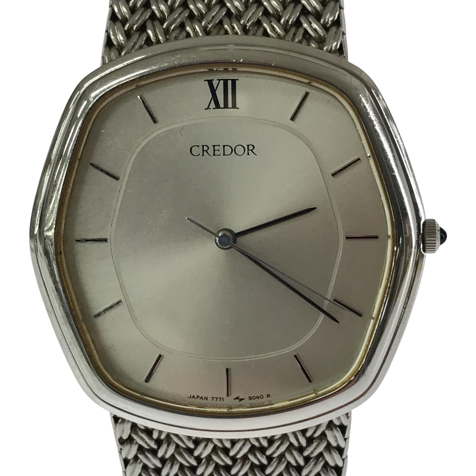 Seiko Credor 時計 シルバー メッシュ 【公式通販】