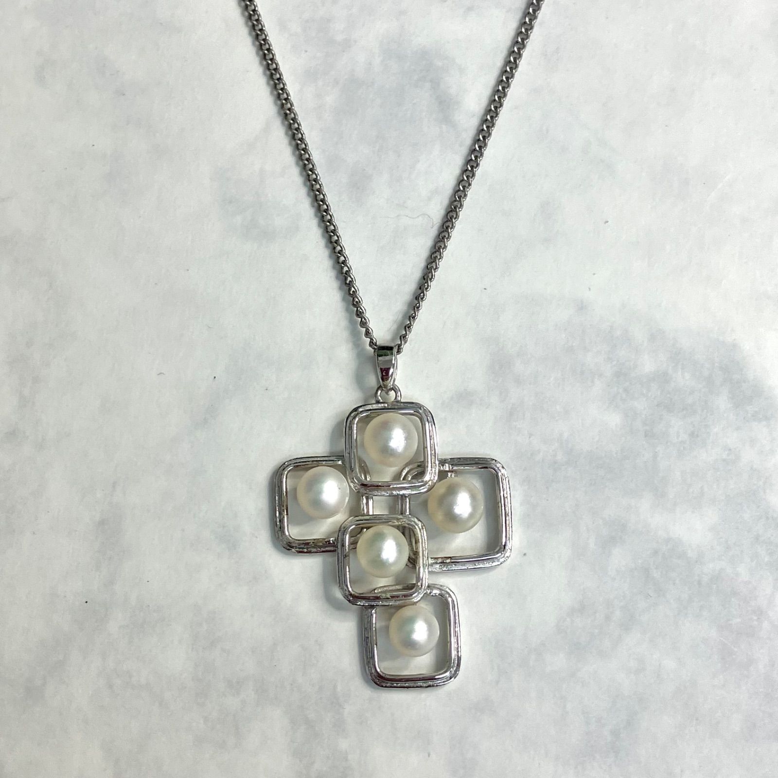 MIKIMOTO ミキモト あこや真珠 和彫り ヴィンテージ ピン