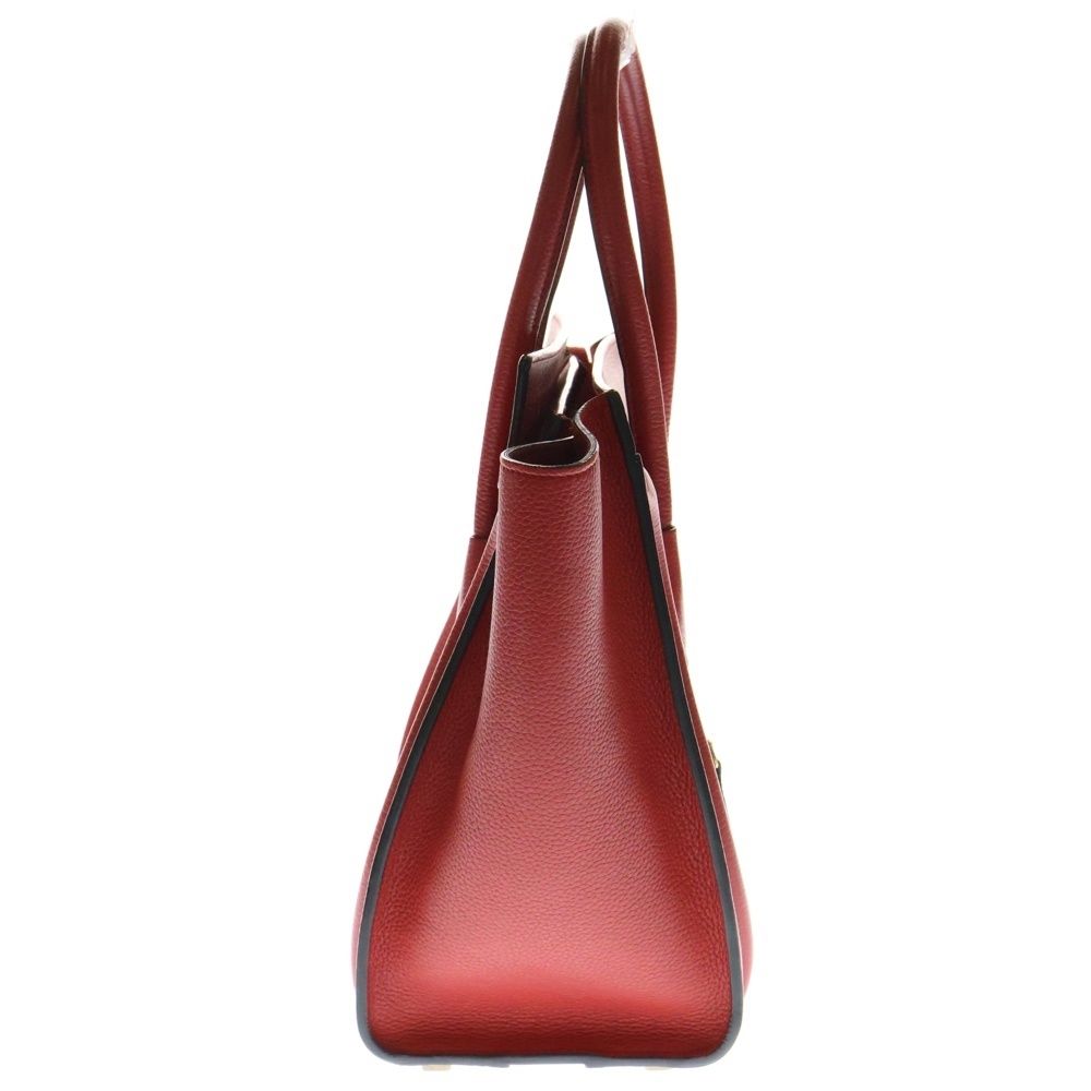 CELINE レッド ハンドバッグ CELINE 中古品 セリーヌ ラゲージ ミニショッパー ハンドバッグ