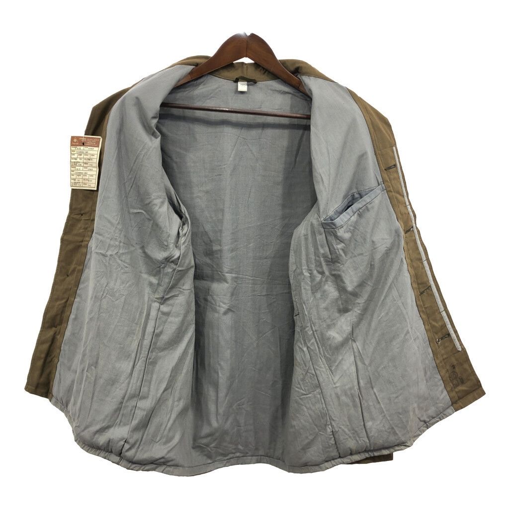 デッドストック 60年代 チェコ軍 フィールドジャケット ヴィンテージ ミリタリー ユーロ ブラウン (メンズ 50B) 中古 古着 Q7645 デッドストック 60年代 チェコ軍 フィールドジャケット ヴィンテージ
