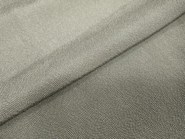 平和屋着物○伝統工芸師 服部光擴 江戸小紋 草木染 鮫小紋柄 反端付き