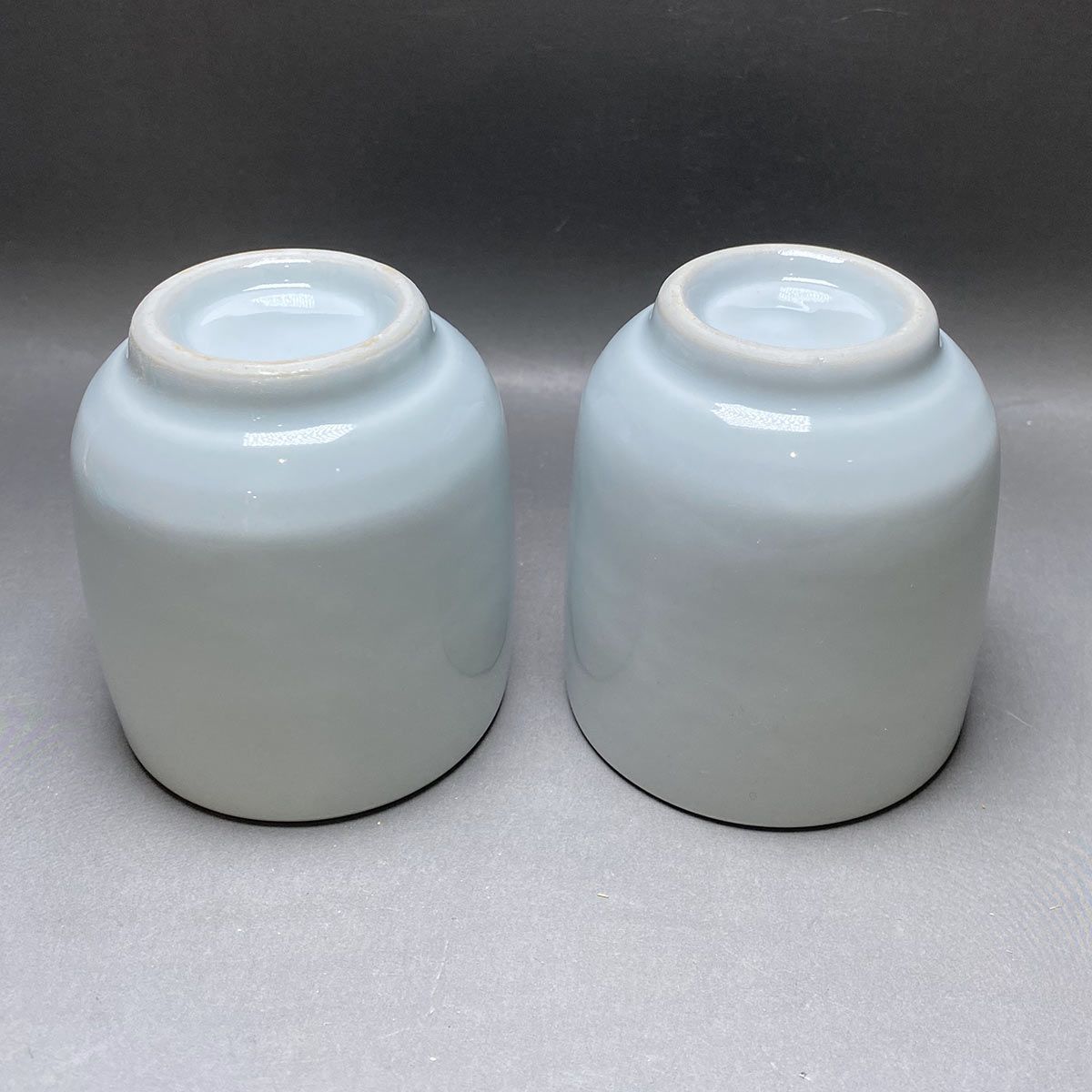 高麗染付蘭花紋茶碗 韓国李王家 楽善斎 李方子 高麗焼茶碗(夫婦茶碗