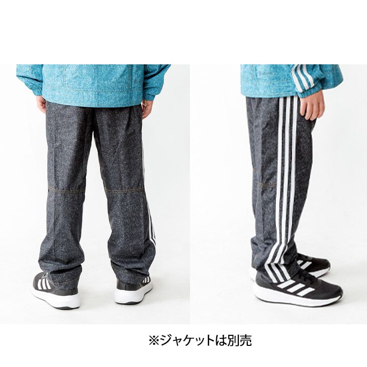 adidas - みーちん　アディダス 130 デニム風 ウインドブレーカー apworld_buk49