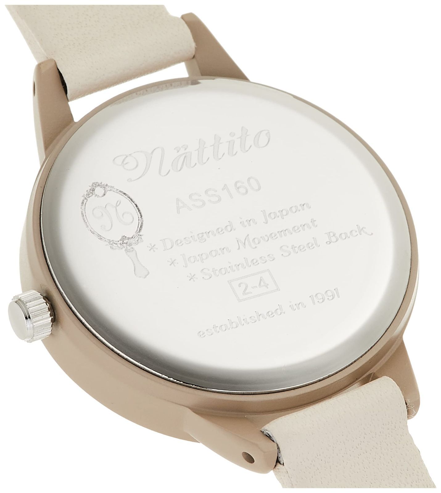  腕時計 アナログ ラッフル ニュアンス フィールドワーク 革ベルト ASS 160-1 レディース ホワイト 腕時計 キッズファッション小物