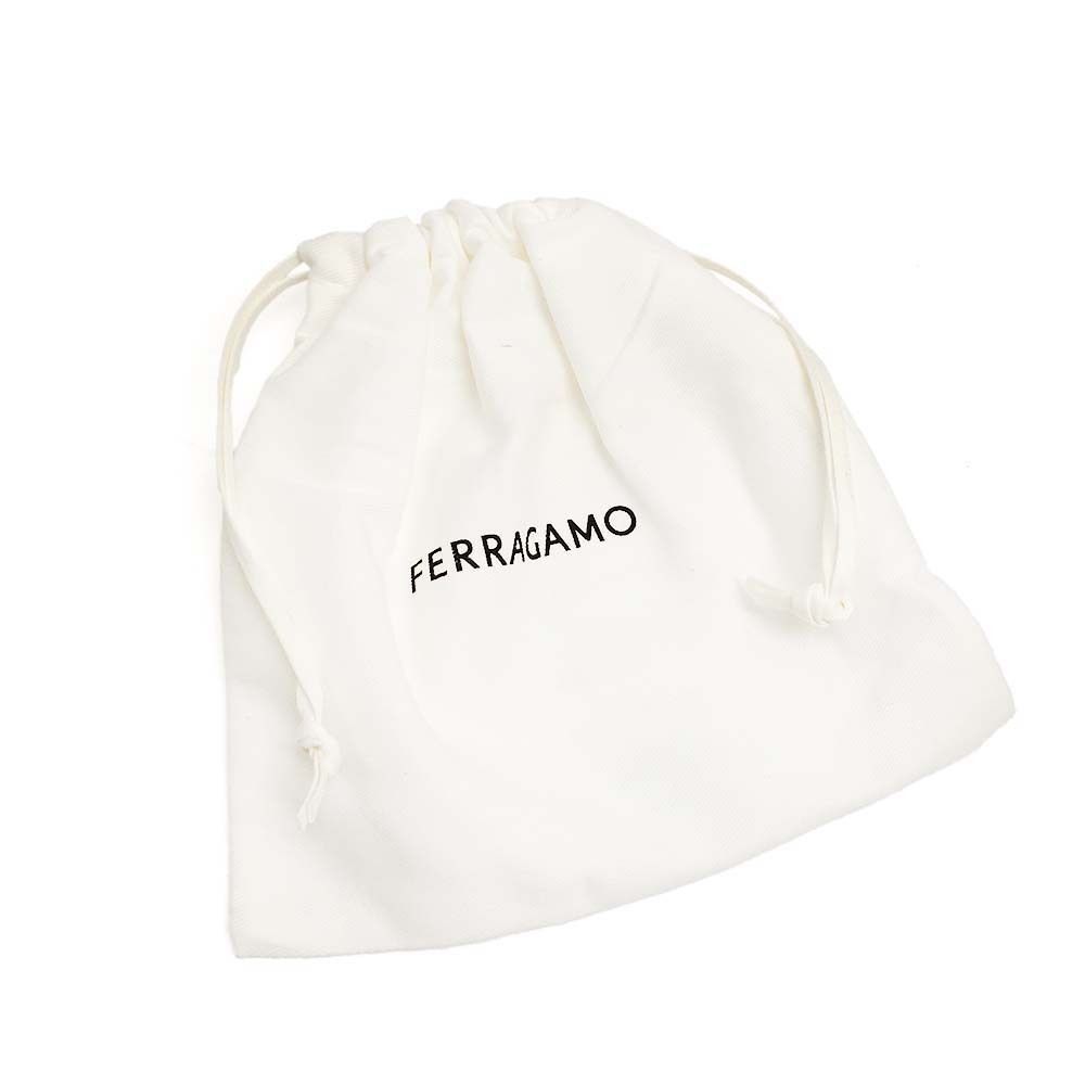 新品 FERRAGAMO フェラガモ 34 0086 0430314 NERO/ORO ブラック