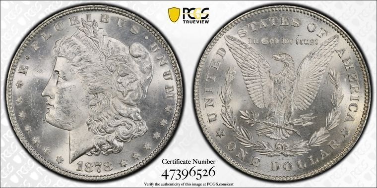 1878 P PCGS MS62 Strong 7|8 TF Tail Feathers Silver Morgan Dollar $1 Coin