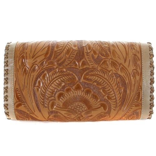 カービングトライブス CARVING TRIBES クラッチバッグ セカンドバッグ レザー 茶色 ブラウン |SR34