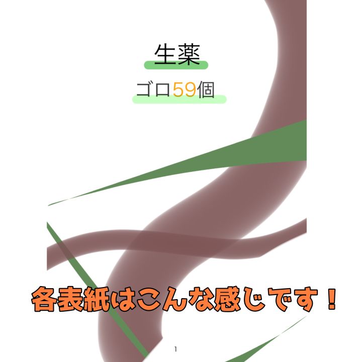 薬剤師国家試験　ゴロ集(紙冊子) お得セット 薬剤師国家試験対策ゴロ集 ＋ 生薬学まとめ集｜Yahoo