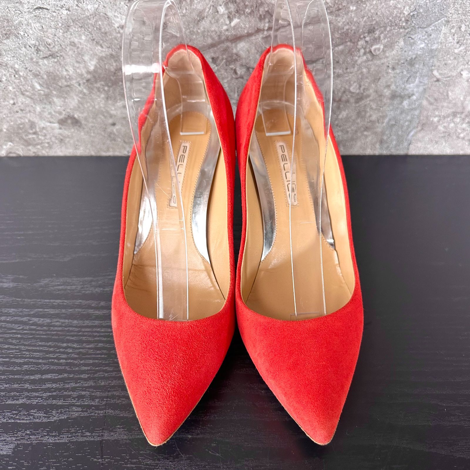 ペリーコ スエードパンプス オレンジ 37 PELLICO オレンジスエード