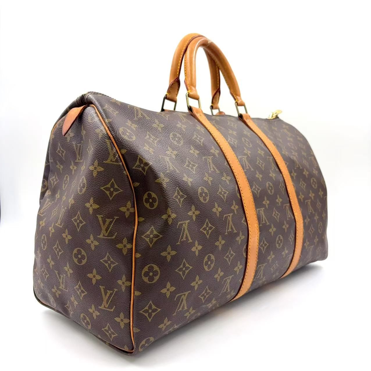 Louis Vuitton モノグラム ボストンバッグ ブラウン ルイ・ヴィトン LOUIS VUITTON キーポル50 M41426 ブラウン