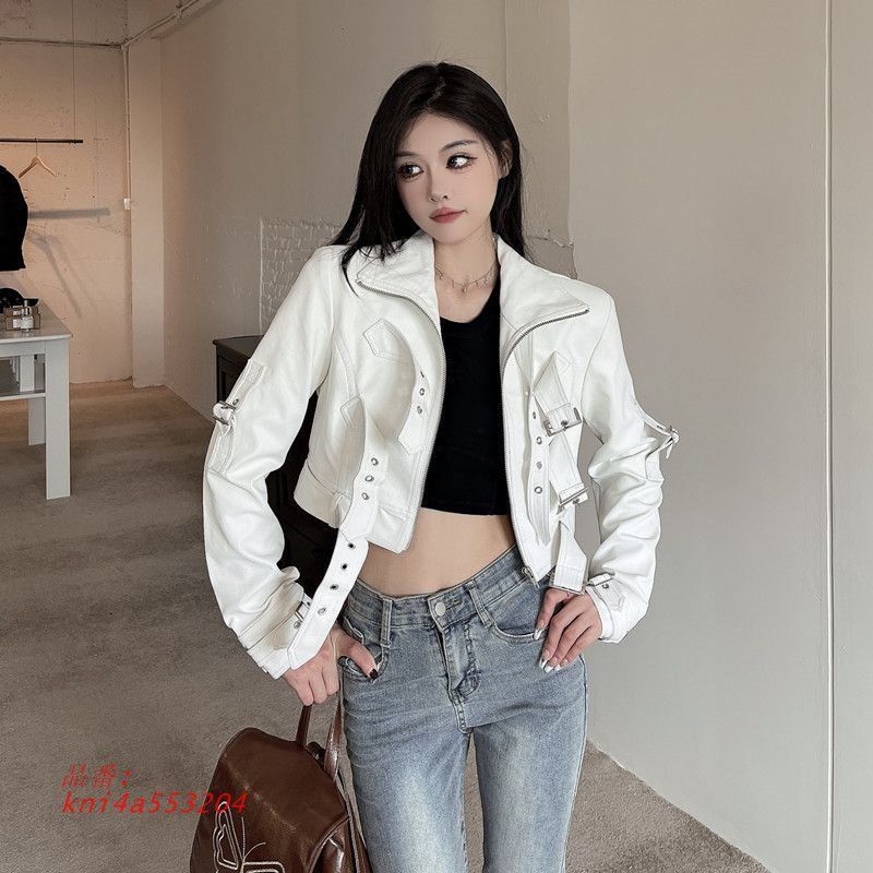 レザージャケット韓国ファッ