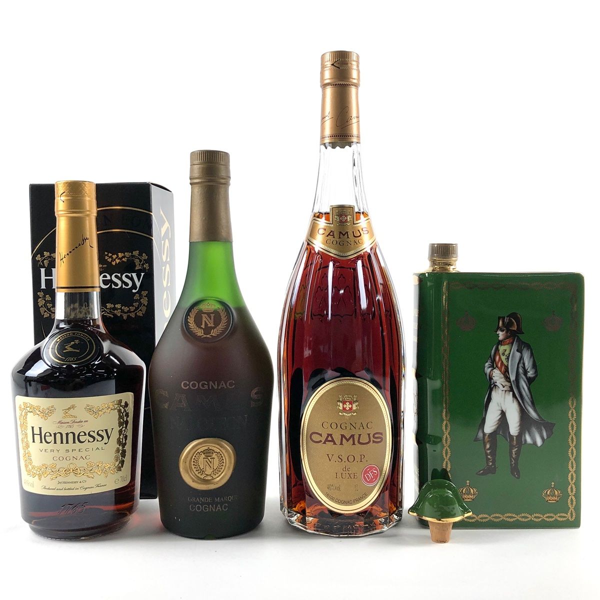 4本 Hennessy CAMUS コニャック ブランデー セット 【古酒