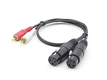 WV2148-1.5 WYVERN AUDIO XLRキャノン メス 黒 ×2-RCAピン×2 ケーブル 1.5m