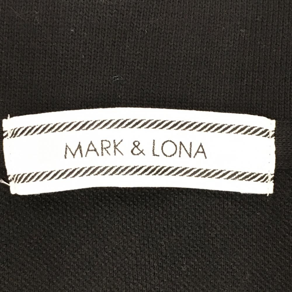 【マークアンドロナ】背中タテロゴ スカル金色プリントストレッチゴルフ半袖シャツM MARK&LONA マークアンドロナ 2024年モデル 半袖ポロシャツ