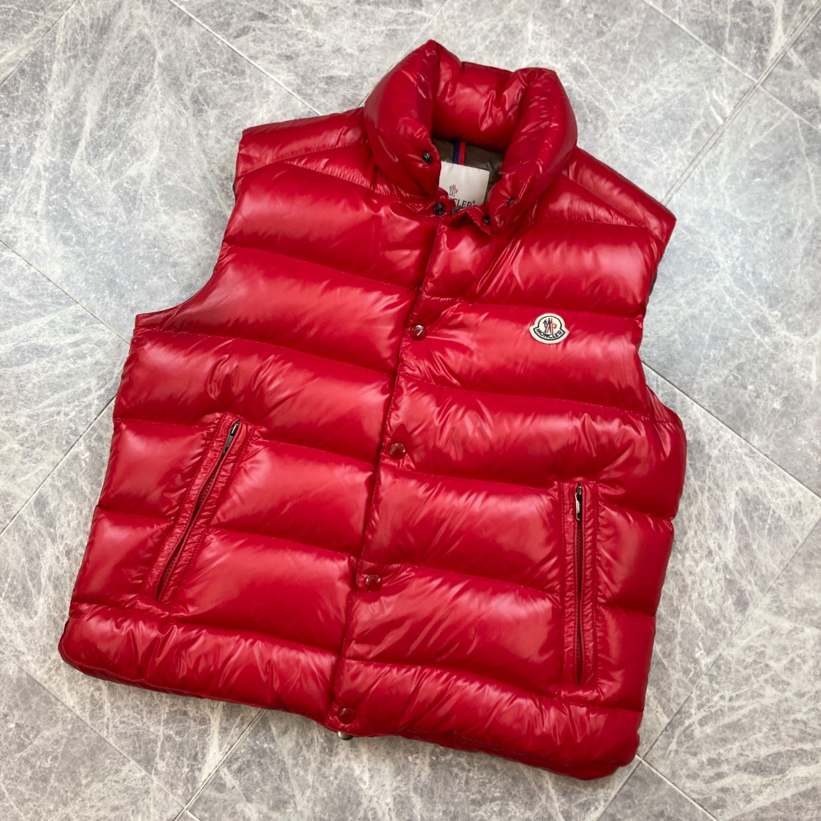 ✨美品✨ MONCLER モンクレール TIB GILET チブ 2 レッド ダウンベスト