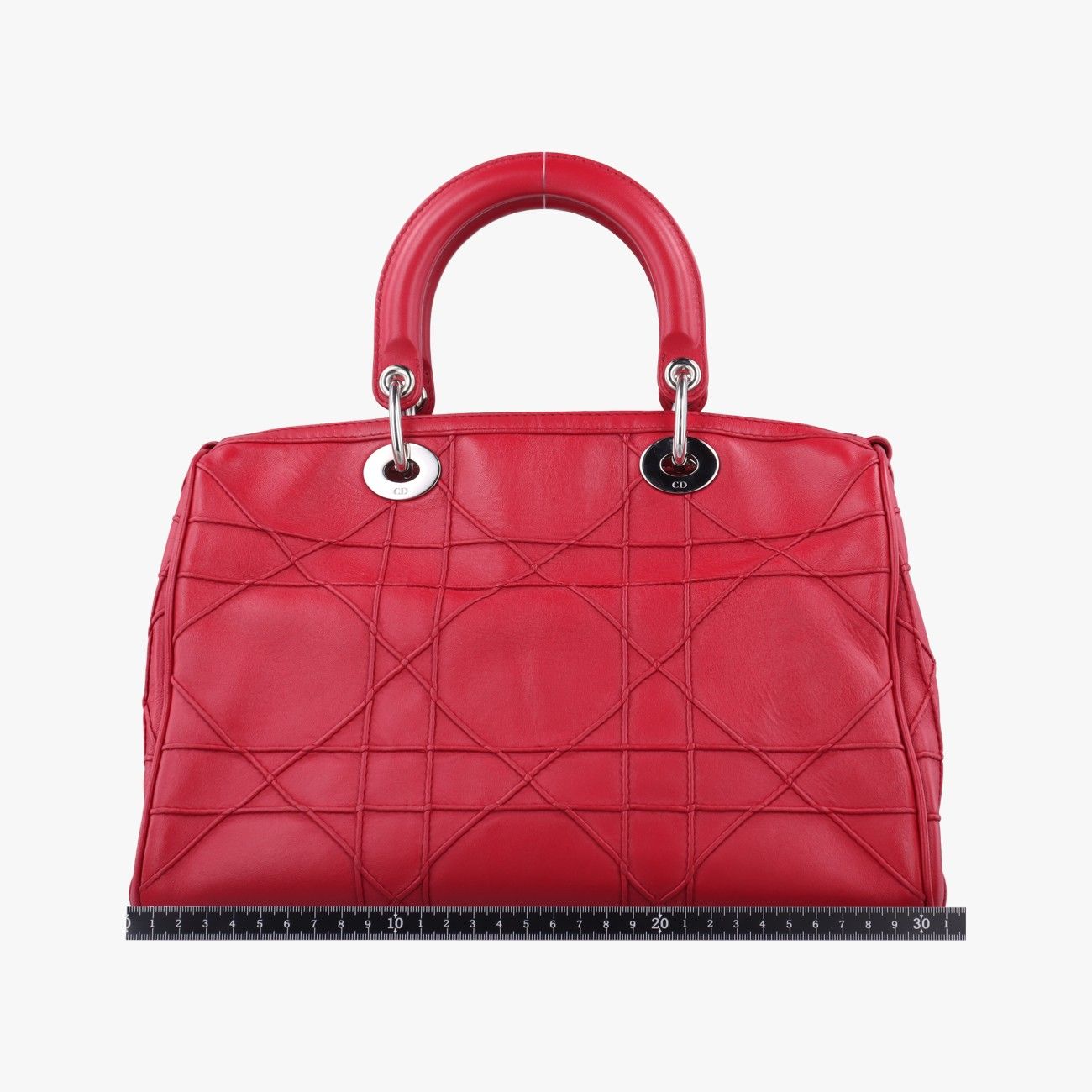 クリスチャンディオールChristian Diorグランヴィルレッドラムスキン09-BO-0172