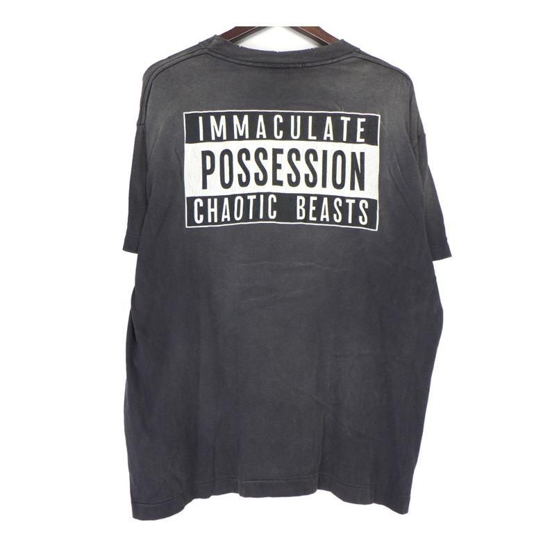 セントマイケル SAINT MICHAEL プリント Tシャツ 半袖 綿 黒 SAINT Mxxxxxx 新品 セント マイケル MICHAEL LOGO S/S TEE T