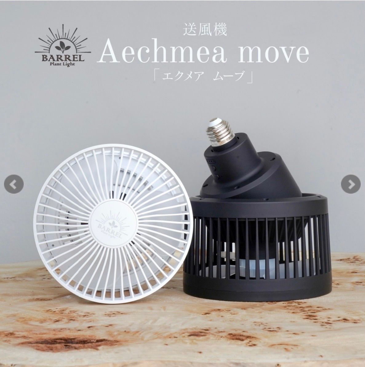 AECHMEA MOVE（エクメアムーブ ブラック）】首振りファン - メルカリ