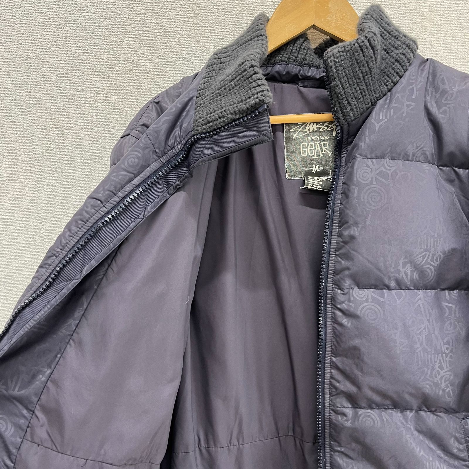 OLD STUSSY オールドステューシー ダウンジャケット 総柄