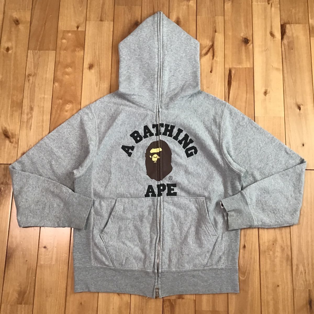 BAPE カレッジロゴ パーカー ベイプ a bathing ape エイプ - メルカリ