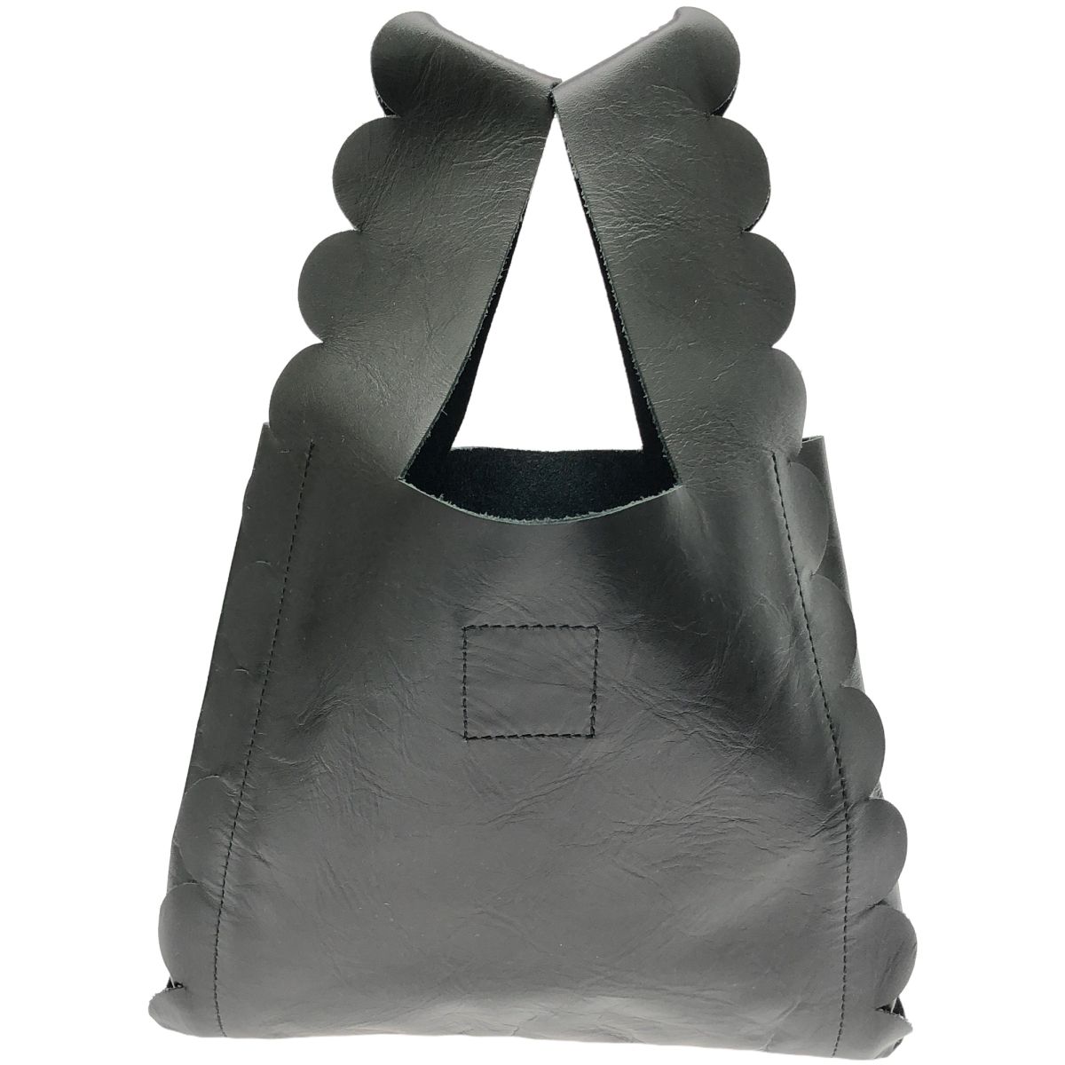 レディース LUDLOW ラドロー 阪急うめだ別注 Scalloped leather 