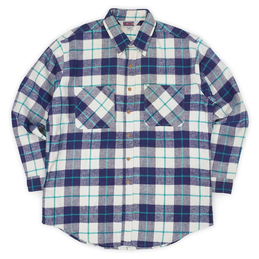 BIG MAC ヘビーネルシャツ　USA製　グッドカラー ビッグマック BIG MAC 未使用 デッドストック 80s 80年代 ヘビー