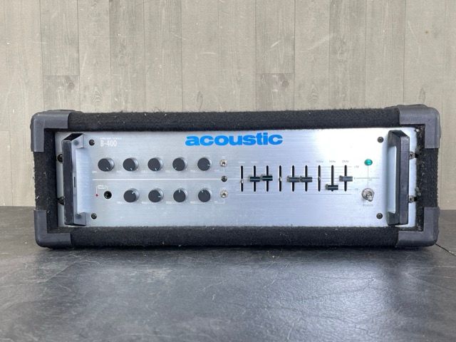 acoustic HARIOUSSERIES ベースアンプヘッド 【中古】 アコースティック B-400 難有 シルバー 楽器機材 /71341 -  メルカリ