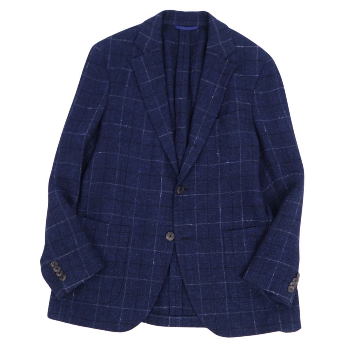 美品 エトロ ETRO ジャケット テーラードジャケット チェック柄 