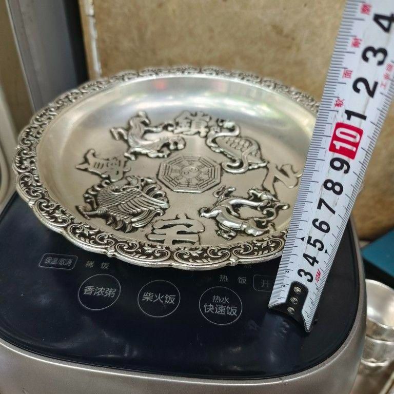 銅 細工 四大神獣盤 皿 聚宝盆 装飾品 工芸品 美術品 置物 銅 細工 四大神獣盤 皿 聚宝盆 装飾品 工芸品 美術品 置物