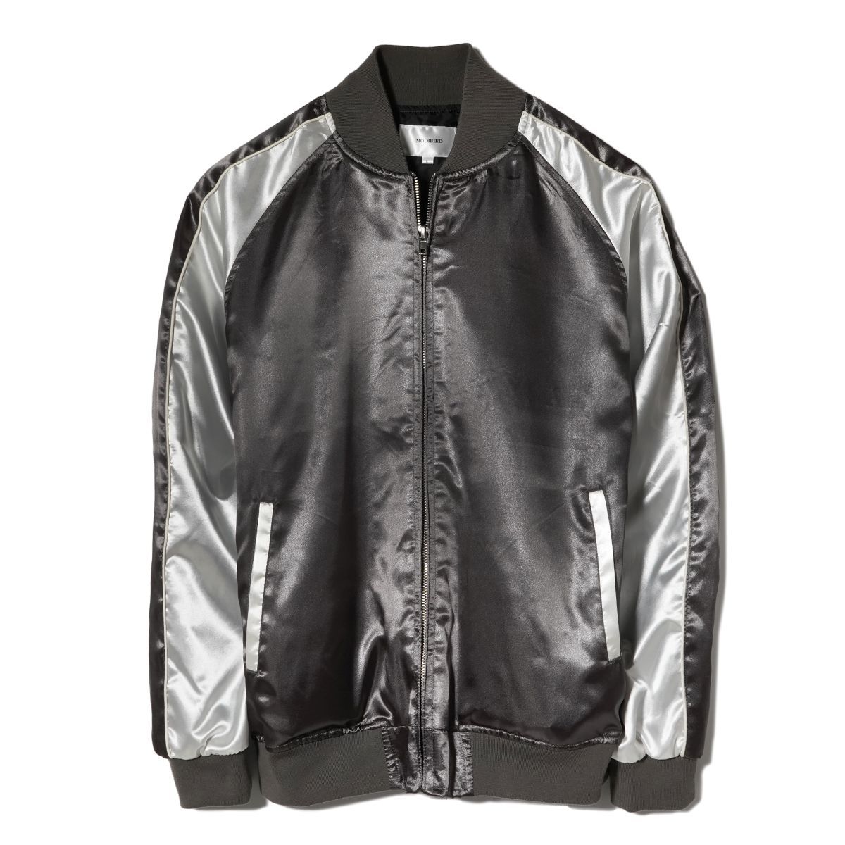 スカジャン メンズ 無地 サテンジャンパー スーベニア ジャケット