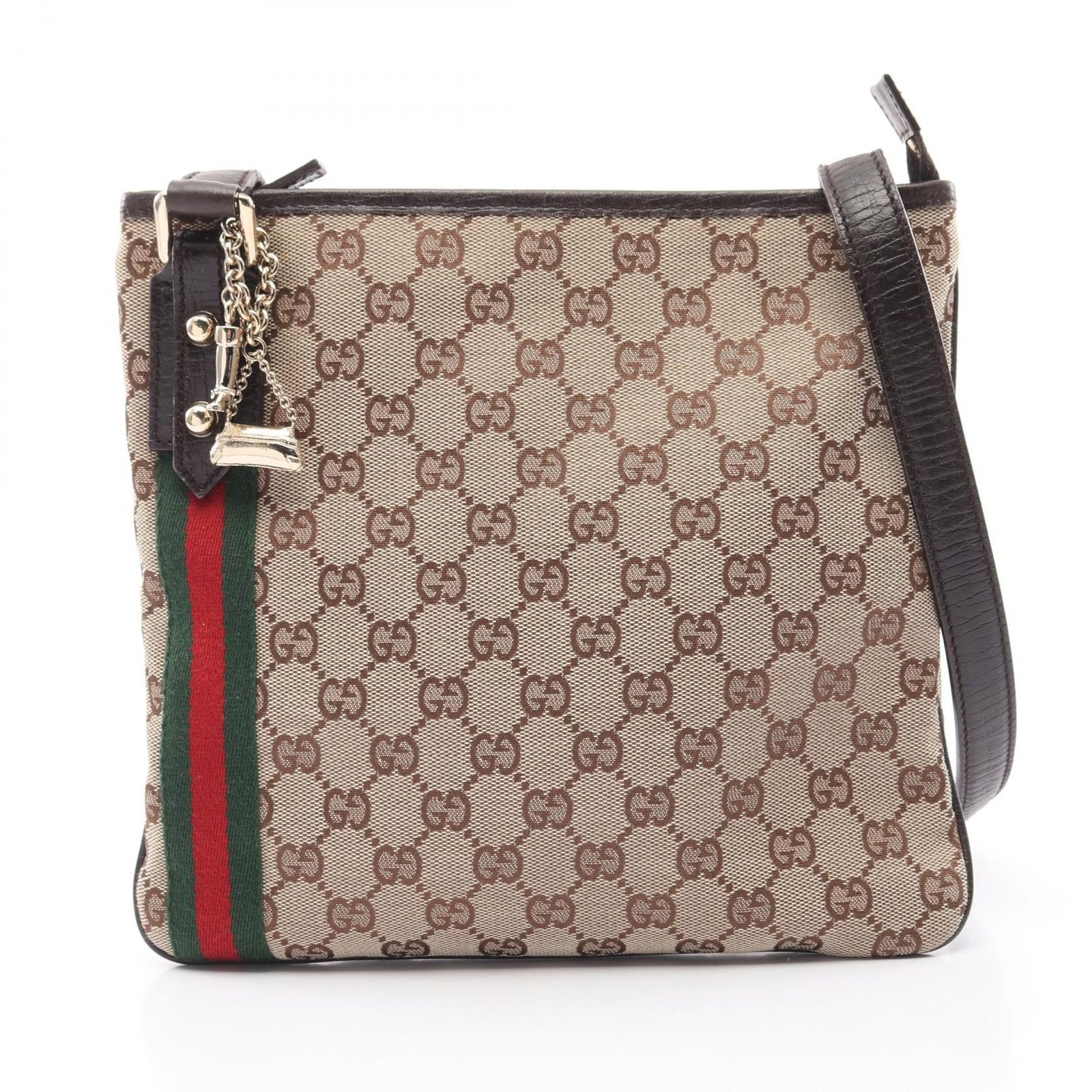 グッチ GUCCI ショルダーバッグ GGキャンバス シェリーライン