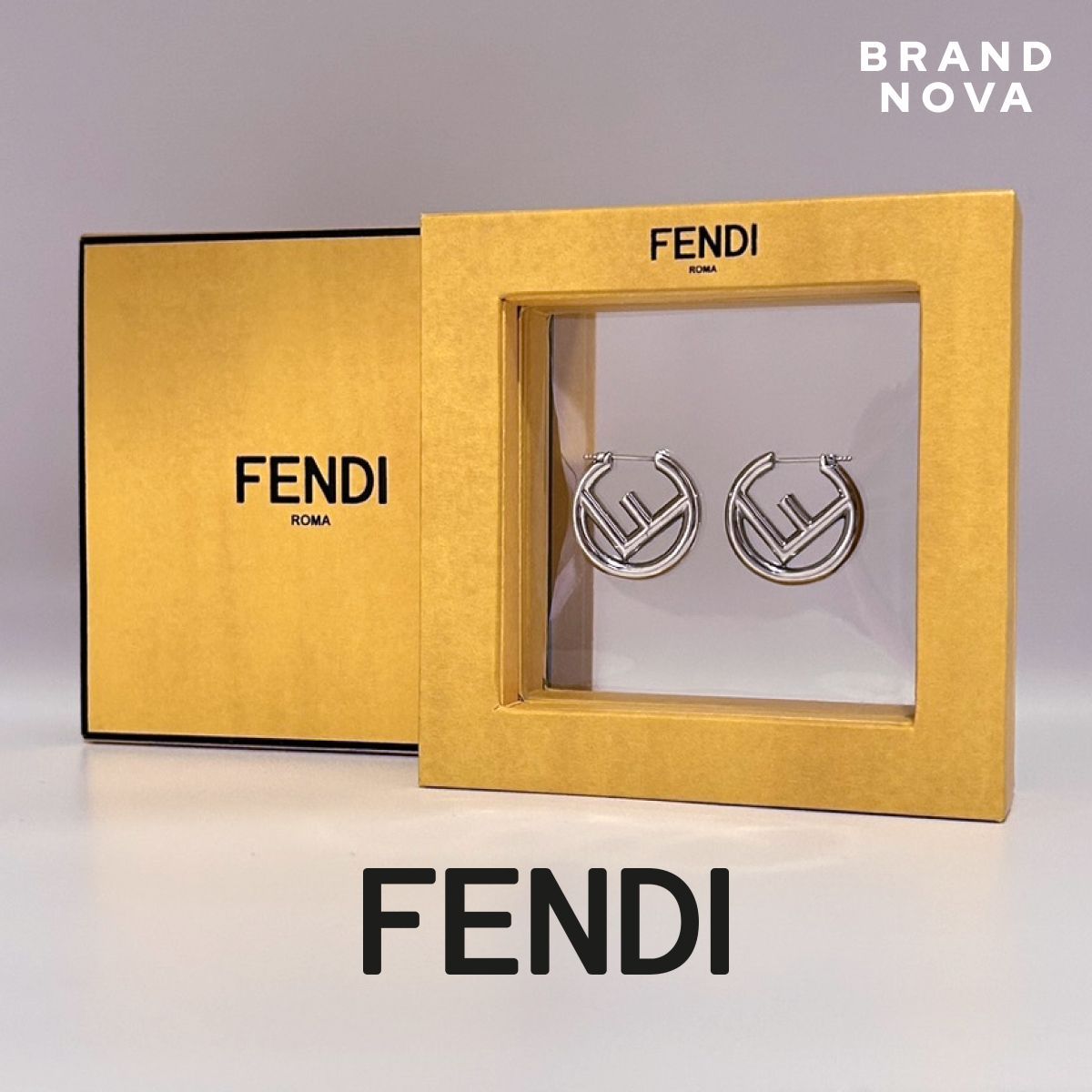 FENDI フェンディ ピアス シルバー 箱有り - メルカリ