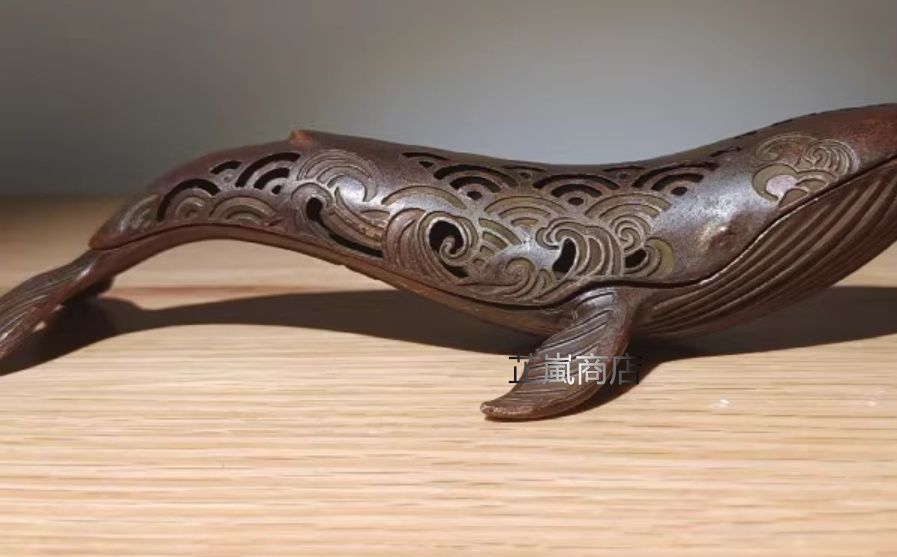 銅細工 くじら香炉 香道具 装飾品 工芸品 美術品 置物 - メルカリ