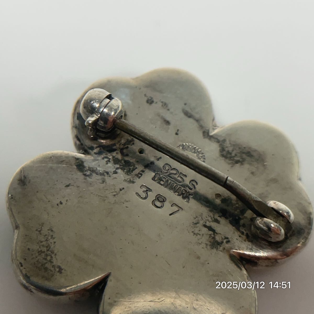 SILVER925 SV925 GEORG JENSEN ジョージジェンセン 387 四葉 