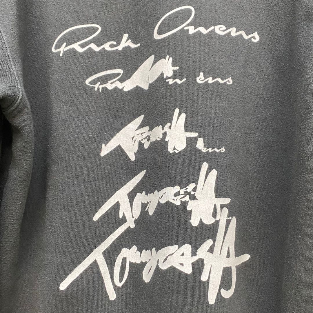 RICK OWENS × TOMMY CASH ロゴ刺繍プルオーバーパーカー サイズ不明 - メルカリ