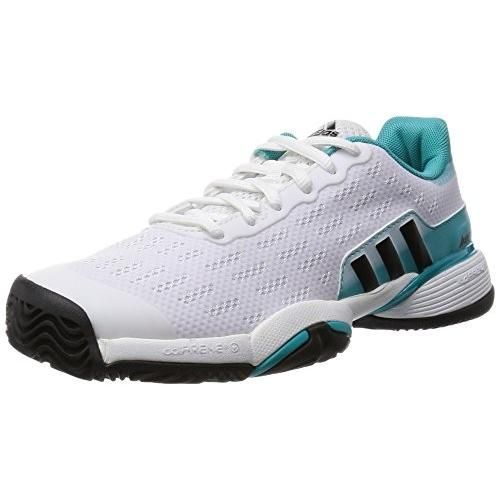 アディダス(adidas) テニスシューズ バリケード2016 ジュニア AF4623 ランニングホワイト/コアブラック/ショックグリーンS16 22.5cm