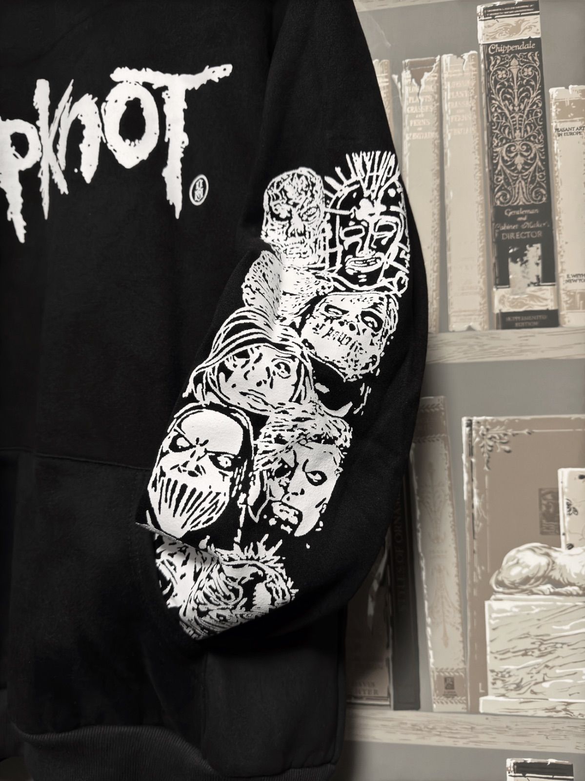 Slipknot XXL プルオーバーパーカー　Masks XXL ◇Slipknot◇ XXL プルオーバーパーカー ｢Masks｣ 黒 ビッグ