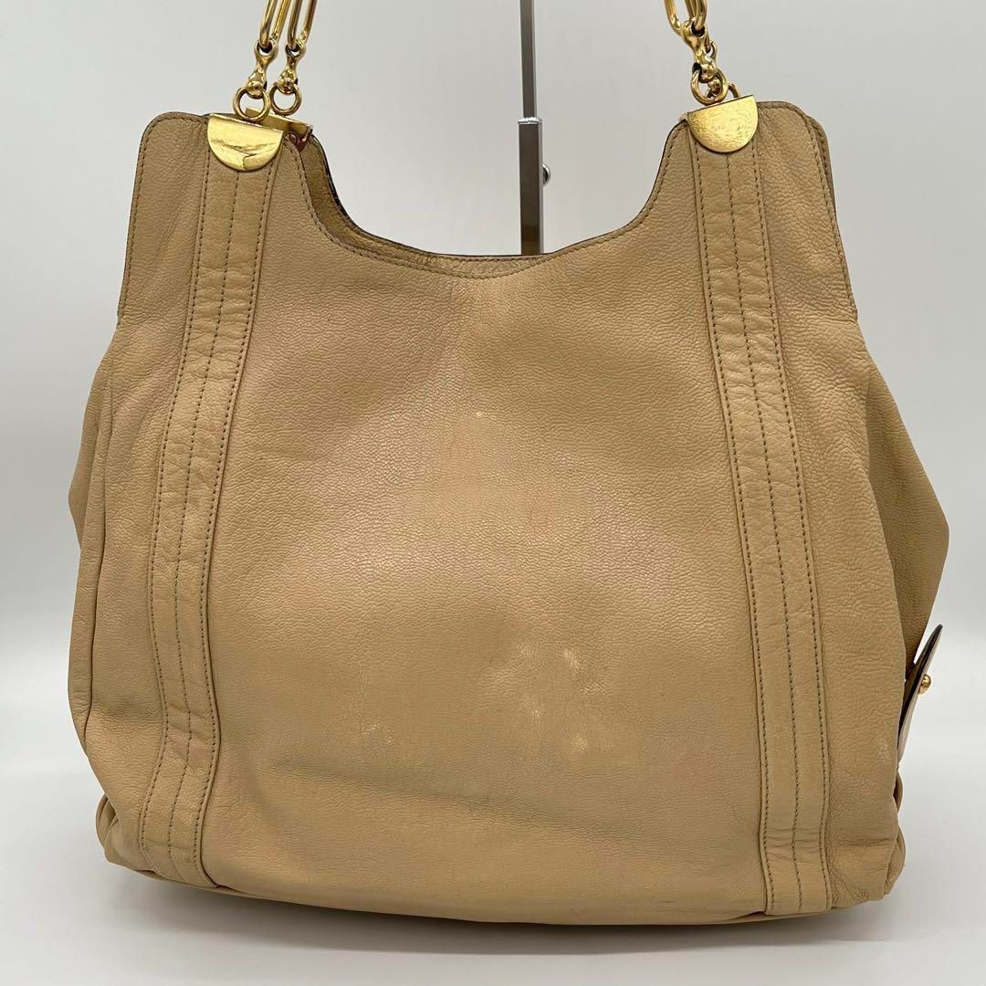 Chloé ベージュレザー ハンドバッグ Chloe クロエ フェイ デイ ハンドバッグ 2WAY ショルダーバッグ