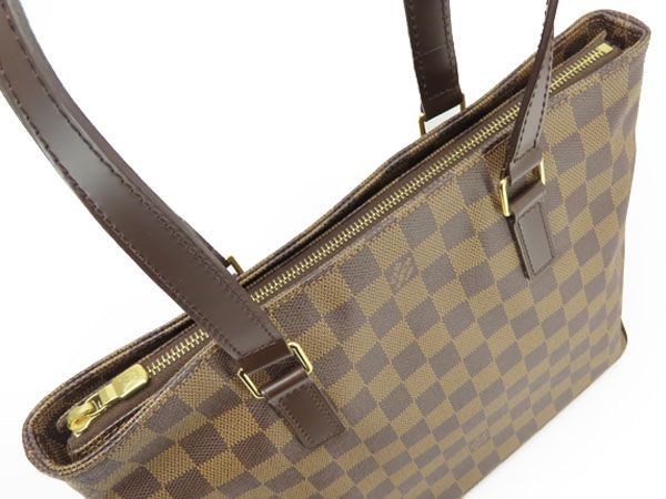 美品】 ルイヴィトン LOUIS VUITTON ダミエ カバ ピアノ トートバッグ