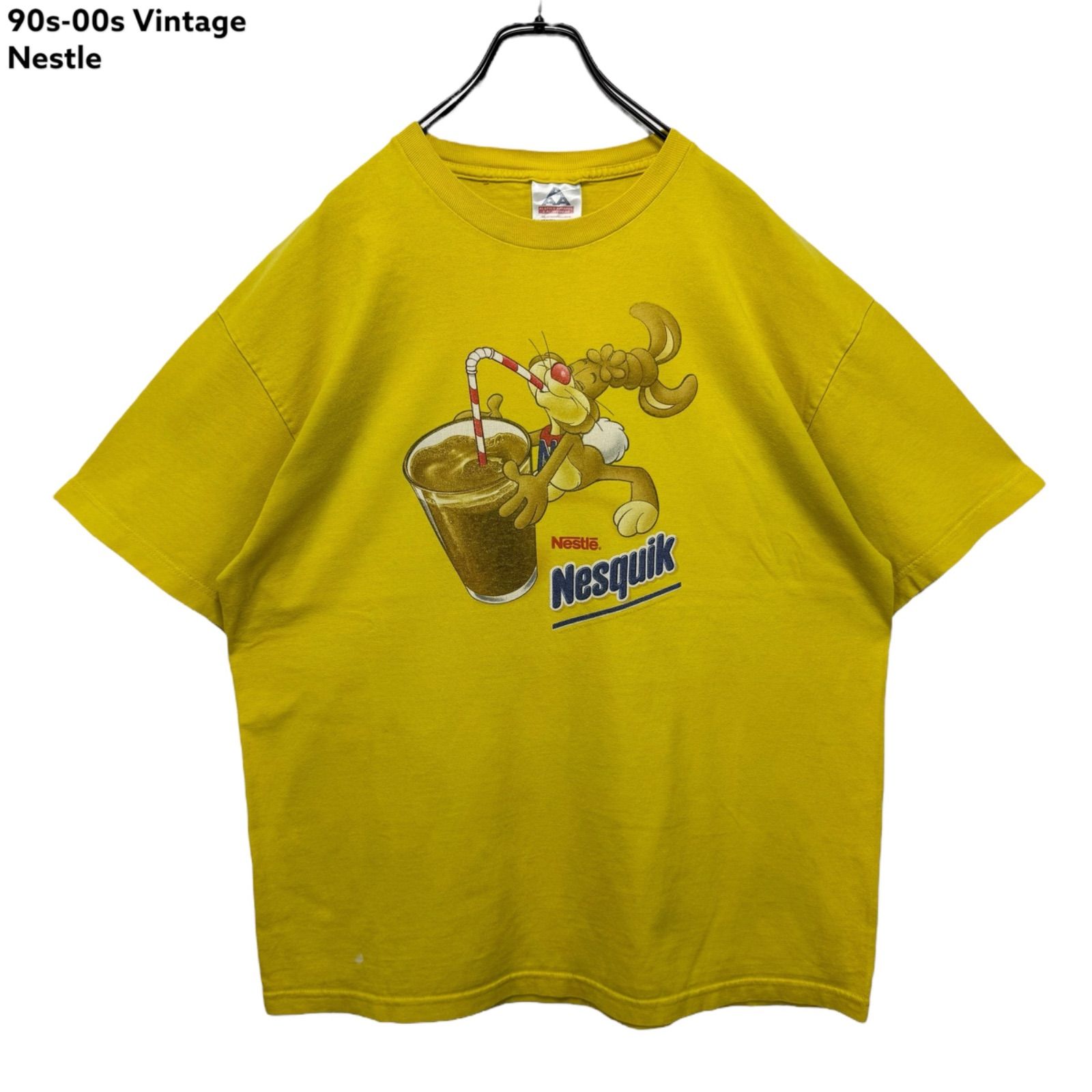 90s-00s vintage Nestle Nesquik Bunny Promo Print T-shirt Tee