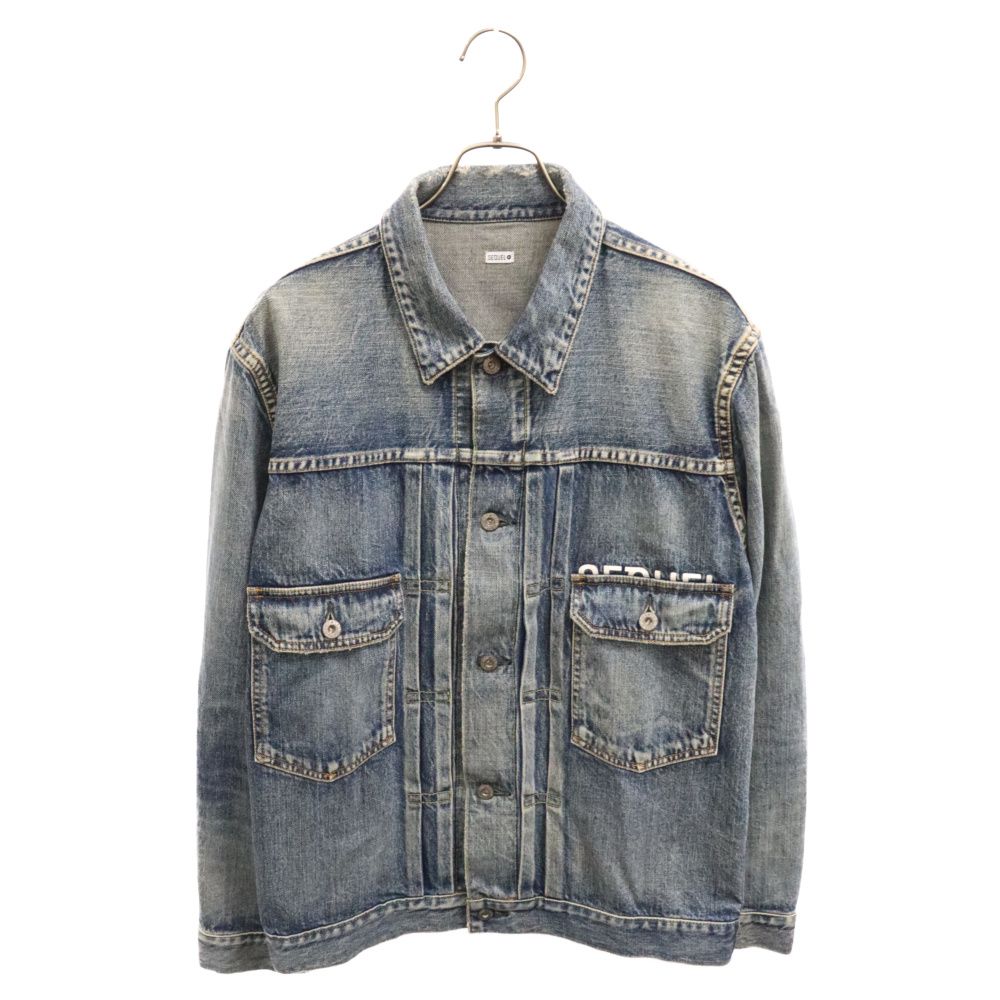 SEQUEL (シークエル) × FRAGMENT DESIGN 2nd TYPE DENIM JACKET フラグメント セカンドタイプ  デニムジャケット インディゴ SQ-21SS-JK-01 - メルカリ