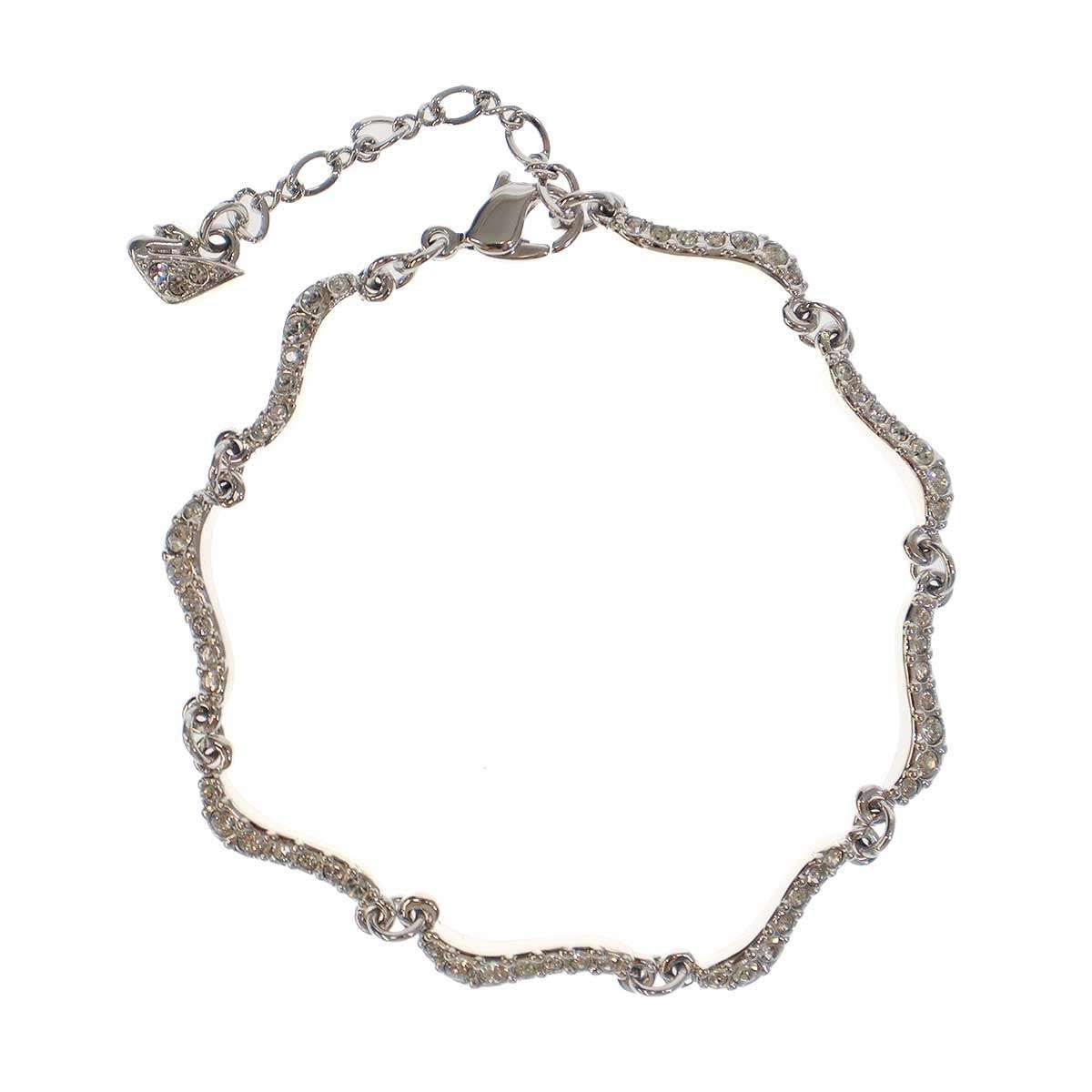 【SWAROVSKI】シルバー ブレスレット スワロフスキー❇一粒ブレスレット：シルバー ブレスレット